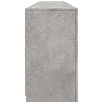 Credenza con Luci LED Grigio Cemento 181,5x37x67 cm - homemem39