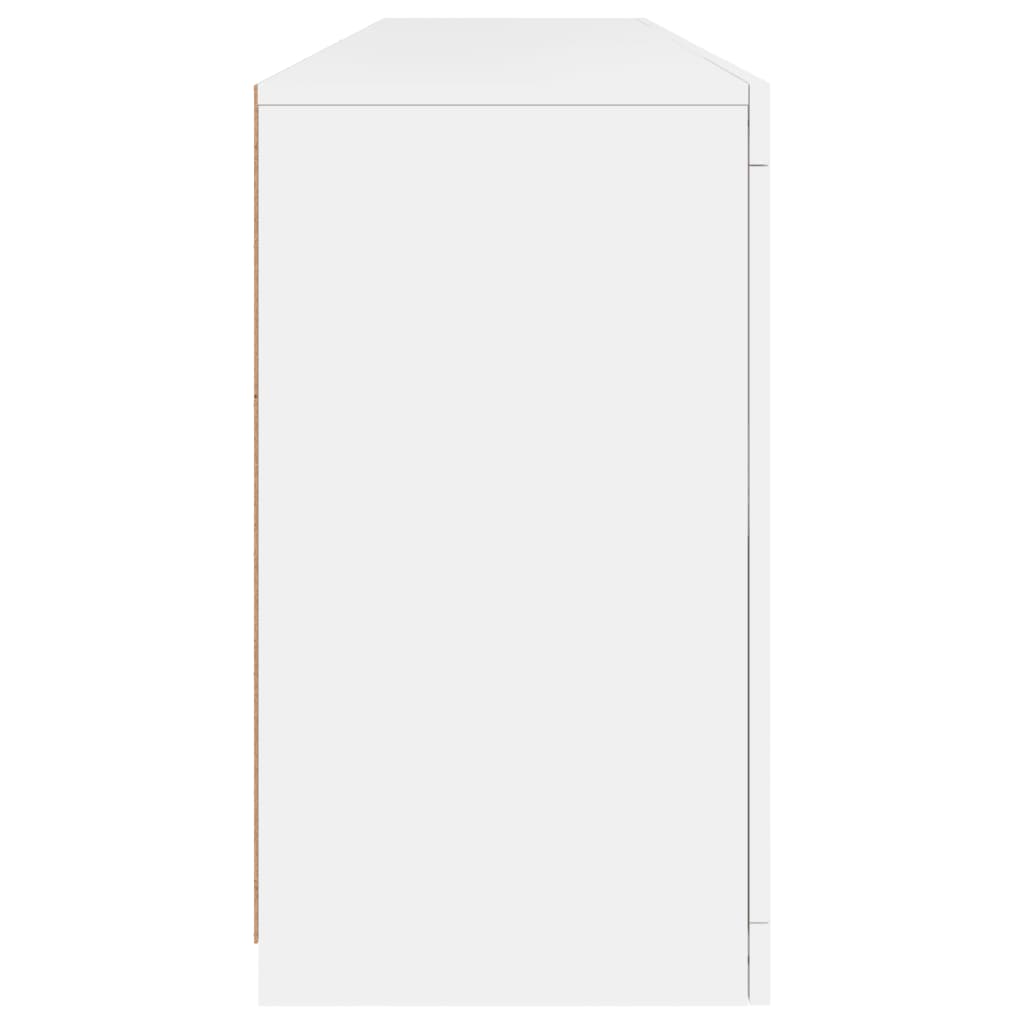 Credenza con Luci LED Bianca 164x37x67 cm - homemem39