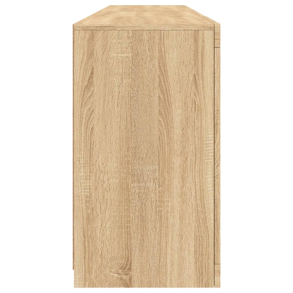 Credenza con Luci LED Rovere Sonoma 164x37x67 cm - homemem39