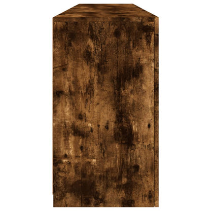 Credenza con Luci LED Rovere Fumo 164x37x67 cm | homemem39