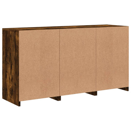 Credenza con Luci LED Rovere Fumo 123x37x67 cm | homemem39