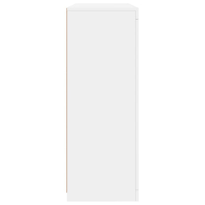 Credenze con Luci LED 3 pz Bianche in Legno Multistrato - homemem39