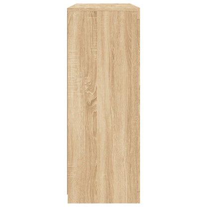 Credenze con Luci LED 3 pz Rovere Sonoma in Legno Multistrato - homemem39