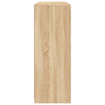 Credenze con Luci LED 3 pz Rovere Sonoma in Legno Multistrato - homemem39