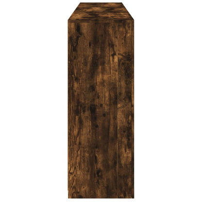 Credenza con Luci LED Rovere Fumo 162x37x100 cm - homemem39