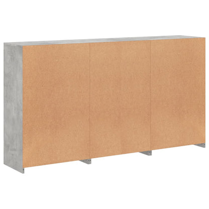 Credenza con Luci LED Grigio Cemento 181,5x37x100 cm - homemem39