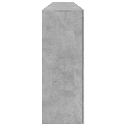 Credenza con Luci LED Grigio Cemento 162x37x100 cm - homemem39