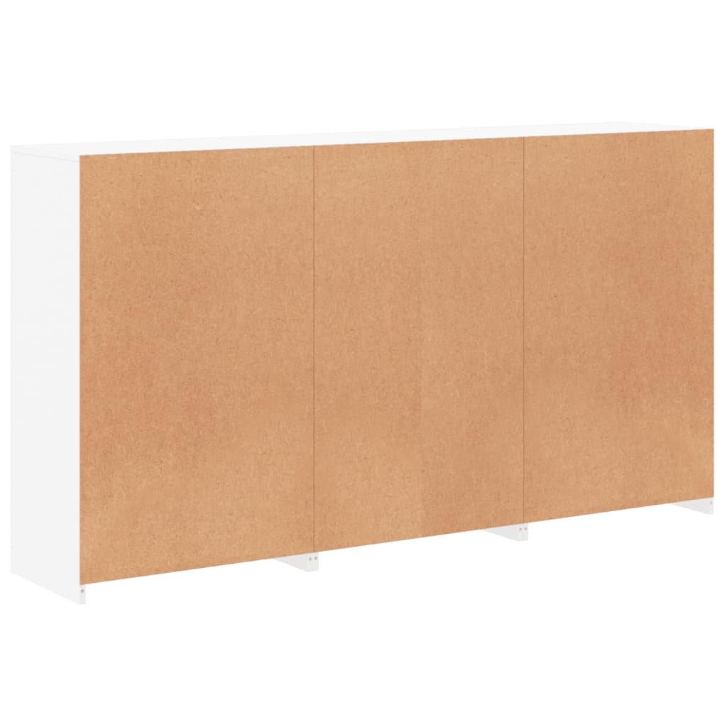 Credenza con Luci LED Bianca 181,5x37x100 cm