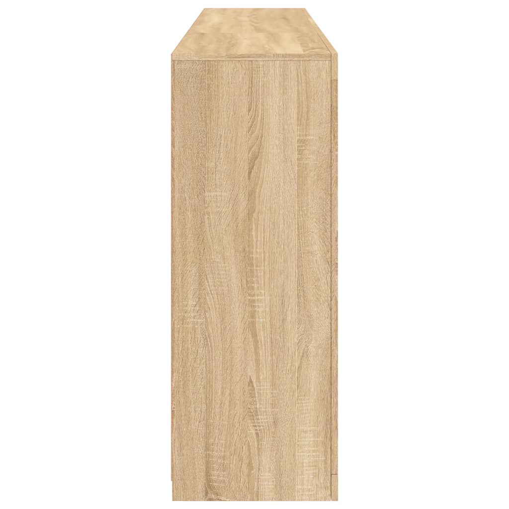 Credenza con Luci LED Rovere Sonoma 181,5x37x100 cm - homemem39