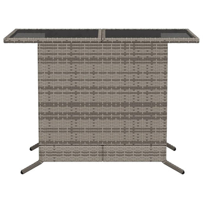 Set da Bistrò 3 pz con Cuscini Grigio in Polyrattan | homemem39