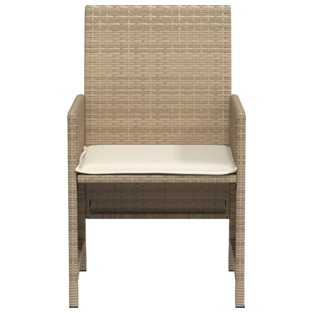 Set da Bistrò 3 pz con Cuscini Beige in Polyrattan - homemem39