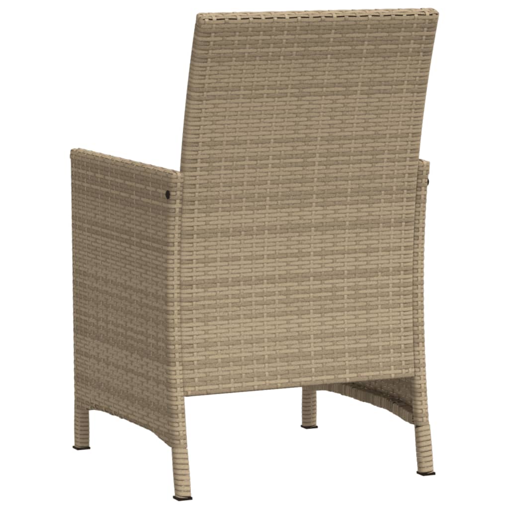 Set da Bistrò 3 pz con Cuscini Beige in Polyrattan - homemem39