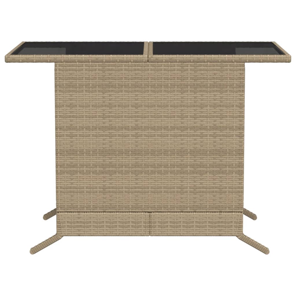 Set da Bistrò 3 pz con Cuscini Beige in Polyrattan - homemem39