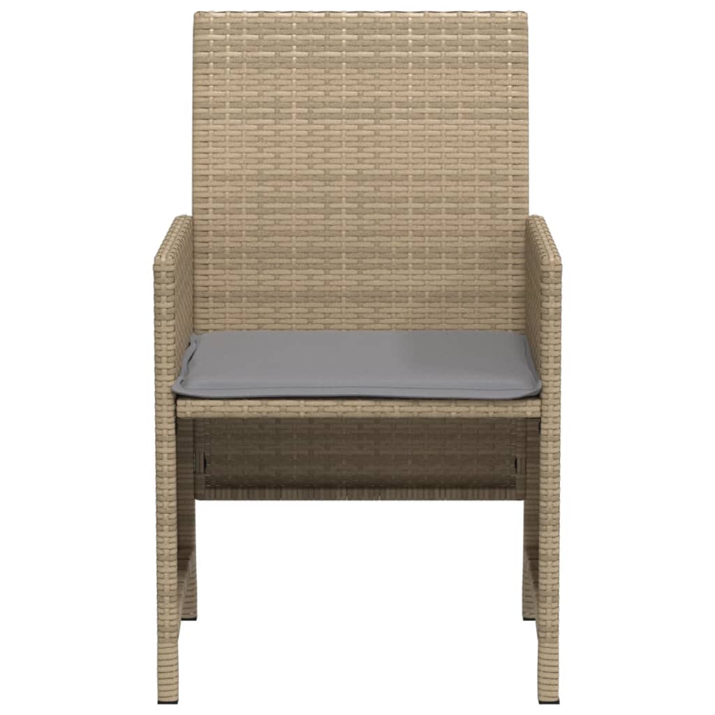 Set da Bistrò 3 pz con Cuscini Beige Misto in Polyrattan | homemem39
