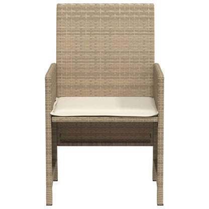 Set da Bistrò 3 pz con Cuscini Beige in Polyrattan | homemem39