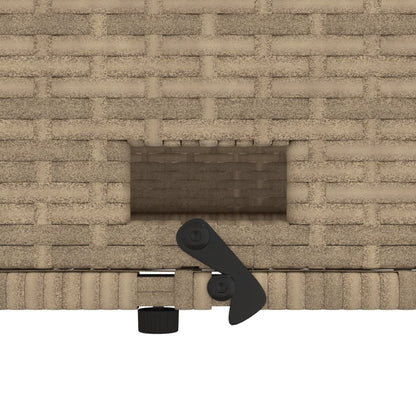 Divano da Giardino con Cuscini a 2 Posti Beige in Polyrattan | homemem39