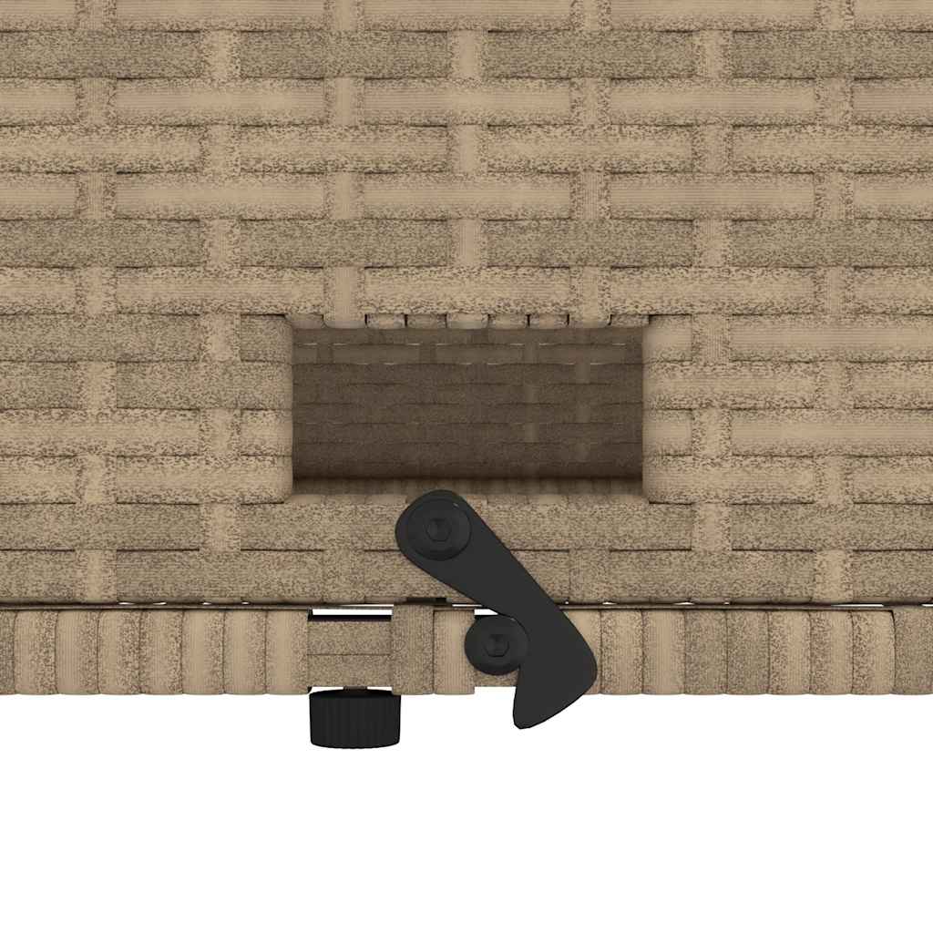 Divano da Giardino con Cuscini a 2 Posti Beige in Polyrattan
