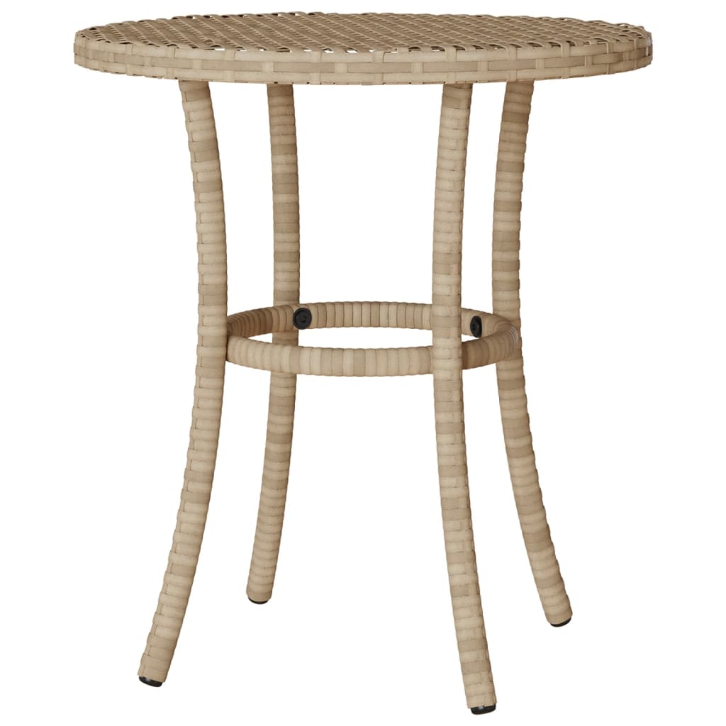 Set da Bistrò 3 pz con Cuscini Beige in Polyrattan