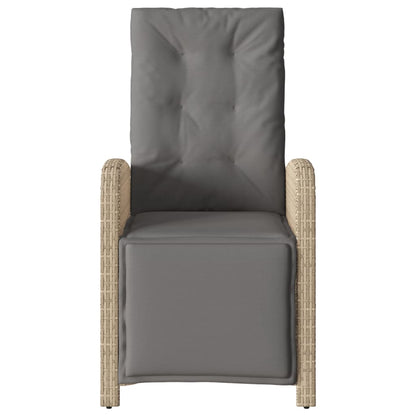 Set da Bistrò 3 pz con Cuscini Beige Misto in Polyrattan