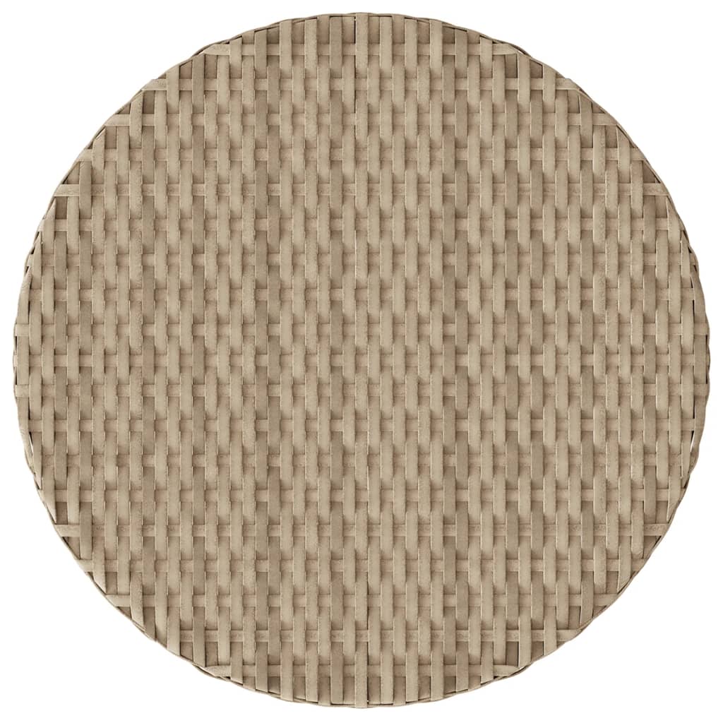 Set da Bistrò 3 pz con Cuscini Beige Misto in Polyrattan