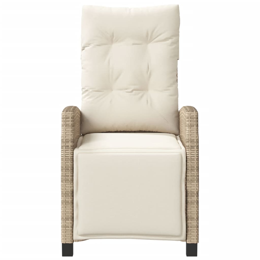 Set da Bistrò 3 pz con Cuscini Beige in Polyrattan