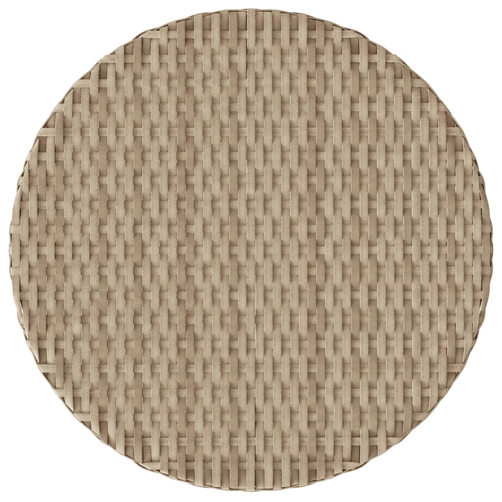 Set da Bistrò 3 pz con Cuscini Beige in Polyrattan