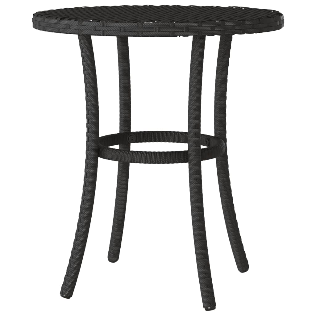 Set da Bistrò 3 pz con Cuscini Nero in Polyrattan | homemem39