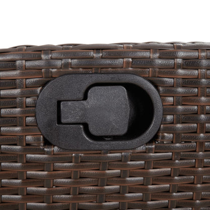 Set Bistrò 3 pz con Cuscini Marrone in Polyrattan | homemem39