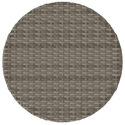 Set da Bistrò 3 pz con Cuscini Grigio in Polyrattan | homemem39