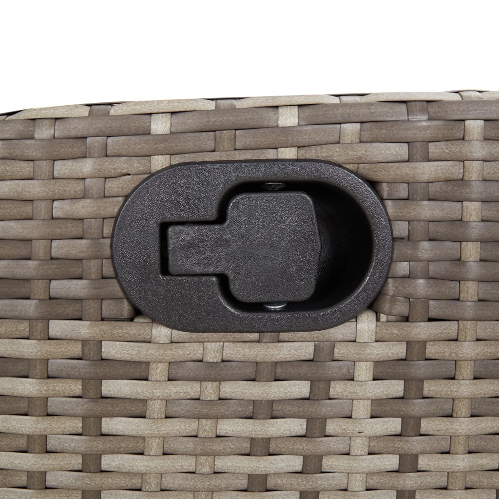 Set da Bistrò 3 pz con Cuscini Grigio in Polyrattan | homemem39