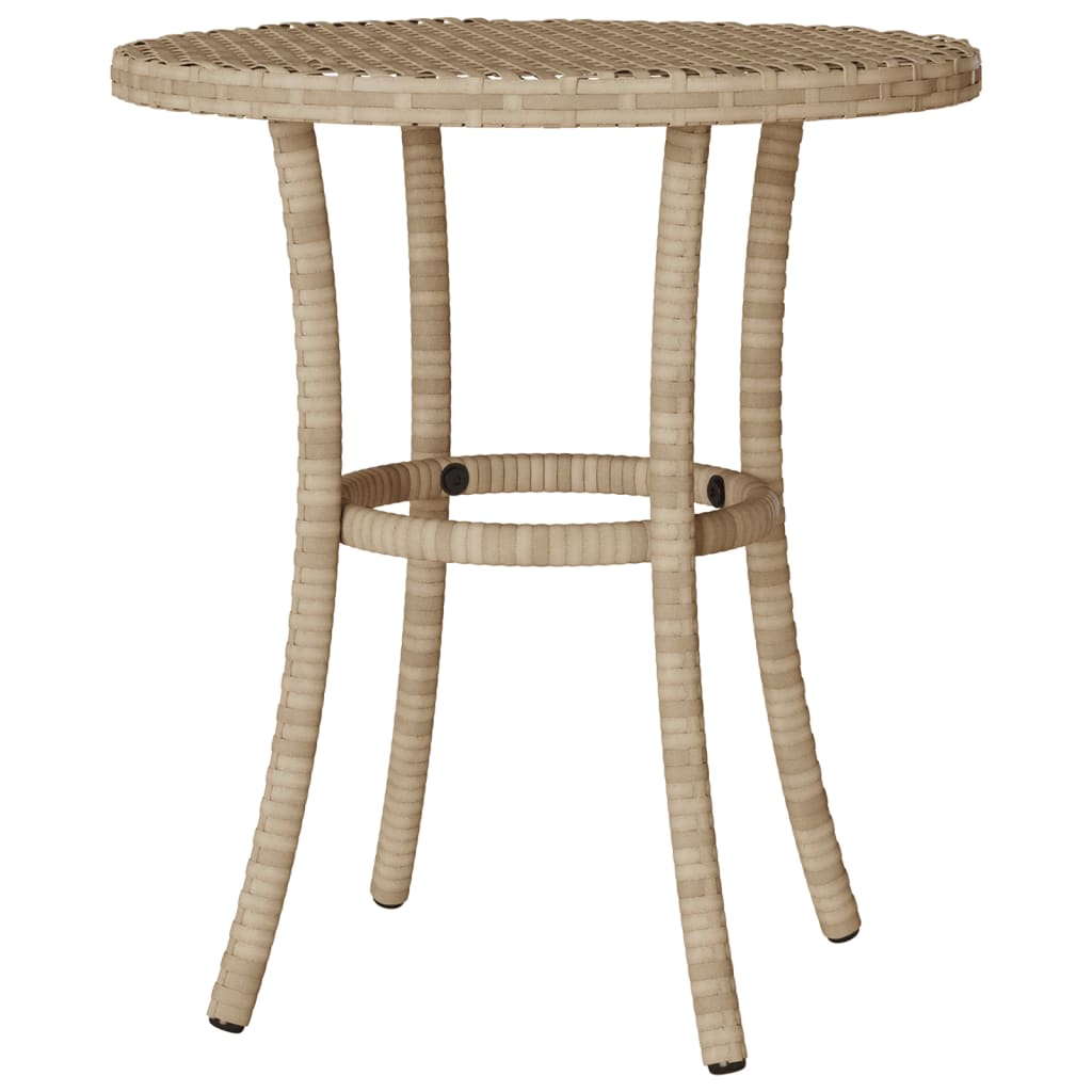 Set da Bistrò 3 pz con Cuscini Beige in Polyrattan