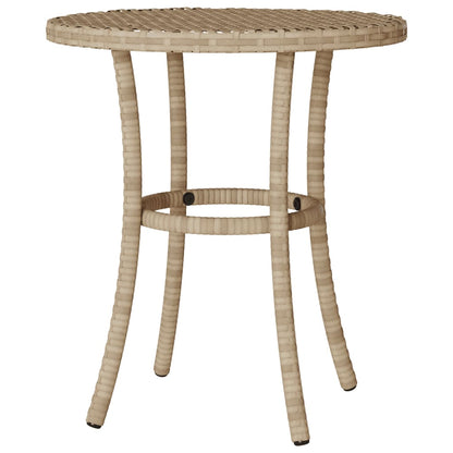 Set da Bistrò 3 pz con Cuscini Beige in Polyrattan