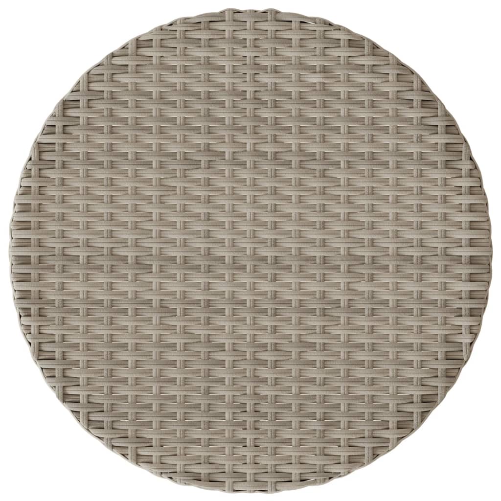 Set da Bistrò 3 pz con Cuscini Grigio Chiaro in Polyrattan | homemem39