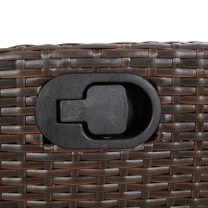 Set Bistrò 3 pz con Cuscini Marrone in Polyrattan
