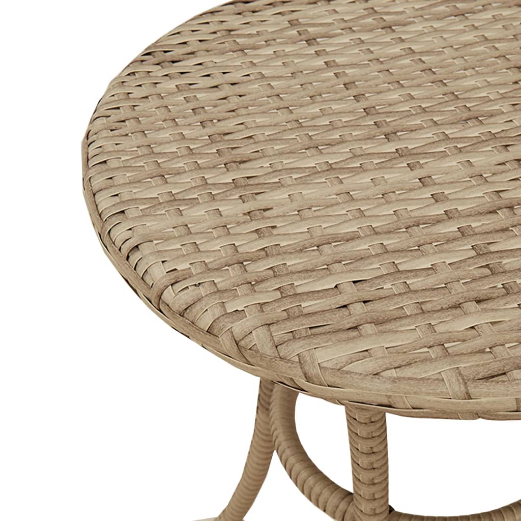 Set da Bistrò 3 pz con Cuscini Beige in Polyrattan
