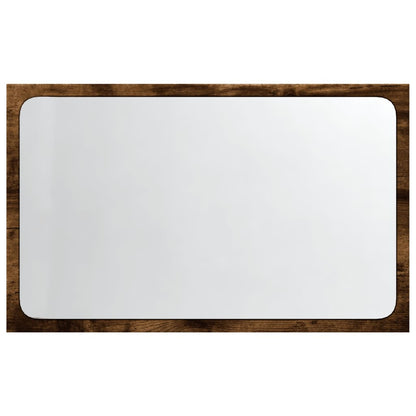 Specchio da Bagno LED Rovere Sonoma 60x8,5x38 cm in Truciolato | homemem39