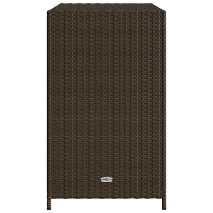 Armadietto Portaoggetti Giardino Marrone 83x45x76 cm Polyrattan - homemem39