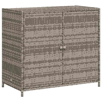 Armadietto Portaoggetti da Giardino Polyrattan