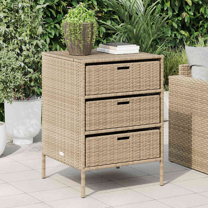 Armadietto Portaoggetti da Giardino Polyrattan