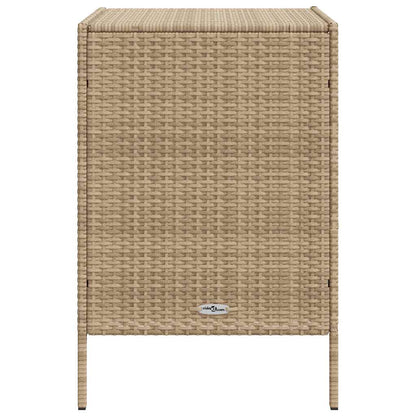 Armadietto Portaoggetti da Giardino Beige 55x59x80cm Polyrattan - homemem39