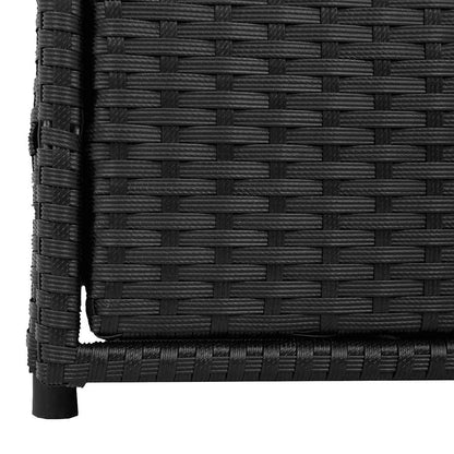 Armadietto Portaoggetti da Giardino Polyrattan