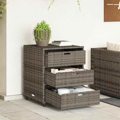 Armadietto Portaoggetti da Giardino Polyrattan