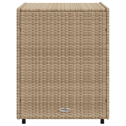 Armadietto Portaoggetti da Giardino Beige 55x59x69cm Polyrattan - homemem39