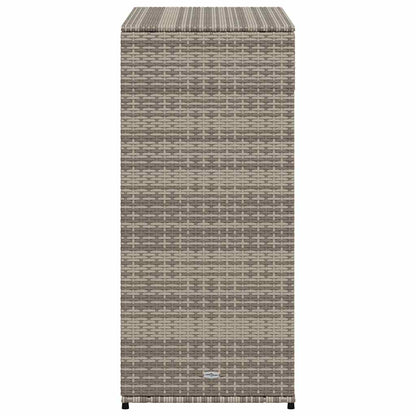 Armadietto Portaoggetti Giardino Grigio 105x55x113cm Polyrattan - homemem39