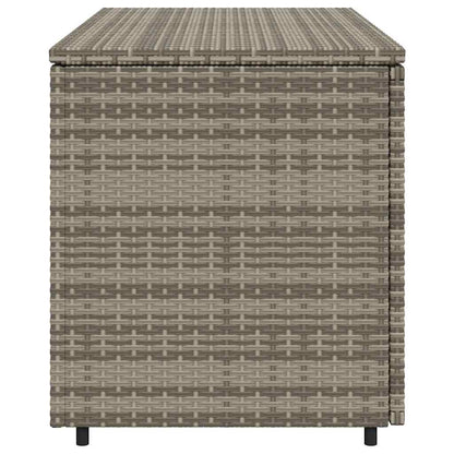 Armadietto Portaoggetti Giardino Grigio 110x55x60,5 Polyrattan - homemem39