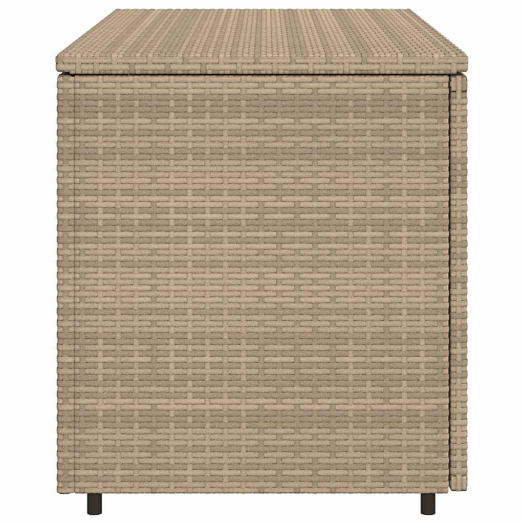 Armadietto Portaoggetti Giardino Beige 110x55x60,5cm Polyrattan - homemem39