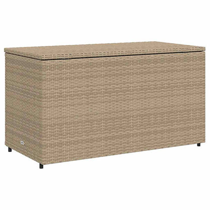 Armadietto Portaoggetti Giardino Beige 110x55x60,5cm Polyrattan - homemem39