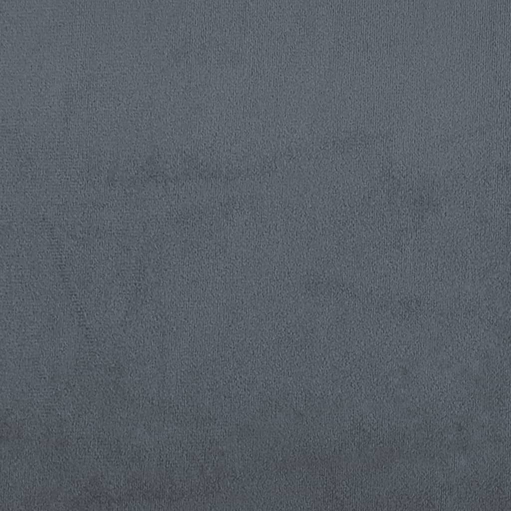 Giroletto senza Materasso Grigio Scuro 180x200 cm Velluto - homemem39