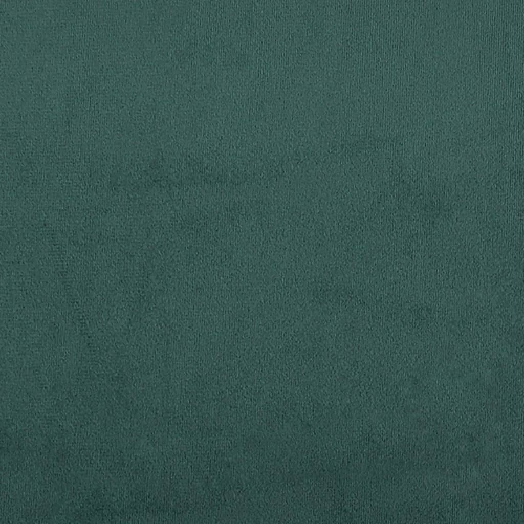Giroletto senza Materasso Verde Scuro 200x200 cm in Velluto - homemem39