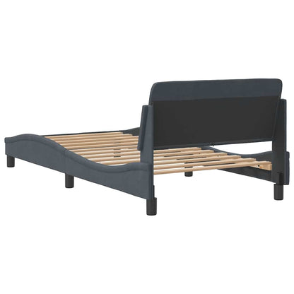 Giroletto Dover Grigio Scuro 100x190 cm in Velluto | homemem39